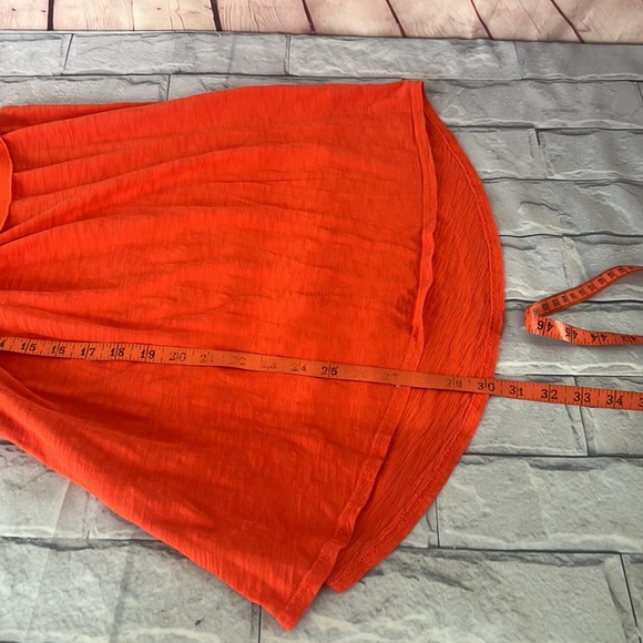 Matilda Jane ruffle sleeve orange top size large - Picture 8 of 8